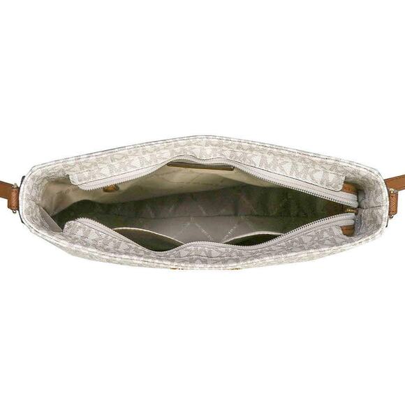 NWT MICHAEL KORS Jet Set Travel Large Messenger Bag Vanilla 2019 - Picture 4 of 5